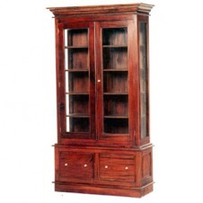 Mahogany Glazed Bookcase