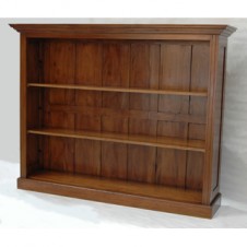 Mahogany Classic Wide Open Bookcase